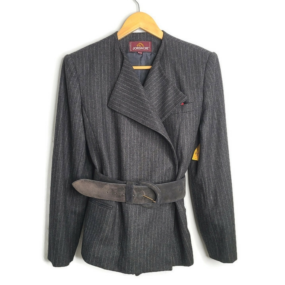 1980s Jordache Pinstripe Deadstock Vintage Blazer